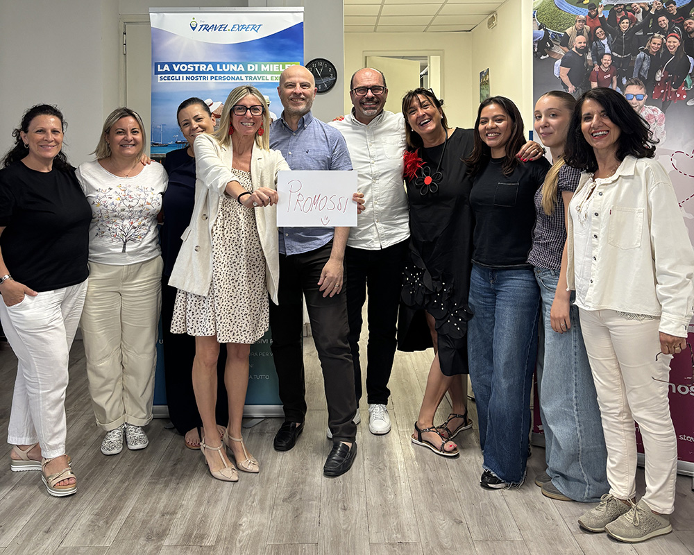 Foto di gruppo del corso aziendale Excel, organizzato per Travel Expert